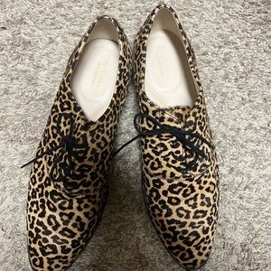 Cole Haan animal print oxfords Size 10